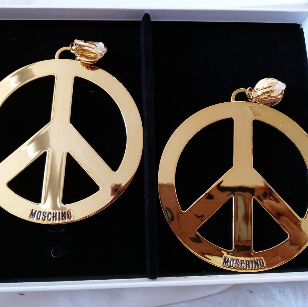 Moschino Peace earrings